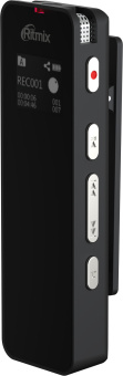 Диктофон Цифровой Ritmix RR-880 16Gb черный - купить недорого с доставкой в интернет-магазине