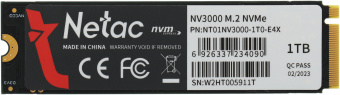 Накопитель SSD Netac PCI-E 3.0 x4 1Tb NT01NV3000-1T0-E4X NV3000 M.2 2280 - купить недорого с доставкой в интернет-магазине