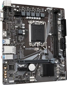 Материнская плата Gigabyte H610M H V2 Soc-1700 Intel H610 2xDDR5 mATX AC`97 8ch(7.1) GbLAN+VGA+HDMI - купить недорого с доставкой в интернет-магазине