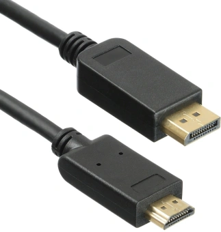 Кабель аудио-видео KingPrice KP-DP1.1-HD1.4-1.5m DisplayPort (m)/HDMI (m) 1.5м. позолоч.конт. черный - купить недорого с доставкой в интернет-магазине
