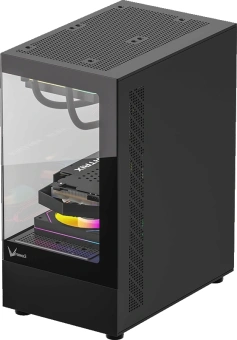 Корпус Formula Crystal Z1CM Plus AR черный без БП mATX 2x120mm 1xUSB3.0 audio bott PSU - купить недорого с доставкой в интернет-магазине