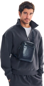 Сумка Piquadro Blue Square CA3084B2/BLU2 синяя натур.кожа - купить недорого с доставкой в интернет-магазине
