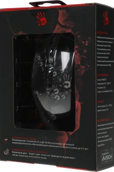 Мышь A4Tech Bloody A60A черный оптическая 6200dpi USB 8but (A60 ACTIVATED) - купить недорого с доставкой в интернет-магазине