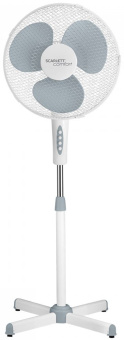 Вентилятор напольный Scarlett SC-SF111B20 35Вт скоростей:3 белый/серый - купить недорого с доставкой в интернет-магазине