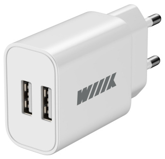 Сетевое зар./устр. Wiiix UNN-1-2-01 2.4A 2xUSB универсальное белый - цена, купить или заказать с доставкой в интернет-магазине Сетевое зар./устр. Wiiix UNN-1-2-01 2.4A 2xUSB универсальное белый - купить недорого с доставкой в интернет-магазине