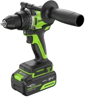 Дрель-шуруповерт Greenworks GD24DD90 аккум. патрон:быстрозажимной (3707507CUD) - купить недорого с доставкой в интернет-магазине