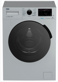 Стиральная машина Beko WSPE7H616S класс: A+++ загр.фронтальная макс.:7.5кг серебристый инвертер - купить недорого с доставкой в интернет-магазине