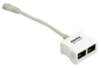 Коннектор Hyperline (SPL-YT4-E2-E2) белый (упак.:1шт) - купить недорого с доставкой в интернет-магазине