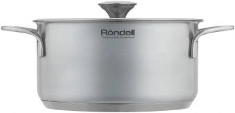 Кастрюля Rondell Modern RDS-1748 4.8л. d=24см (с крышкой) стальной - купить недорого с доставкой в интернет-магазине
