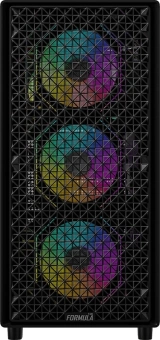 Корпус Formula Mana Dynamic черный без БП ATX 6x120mm 2xUSB3.0 1xUSB3.1 audio bott PSU - купить недорого с доставкой в интернет-магазине