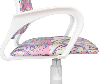 Кресло детское Бюрократ BUROKIDS 1 W мультиколор луна розовая крестов. пластик пластик белый - купить недорого с доставкой в интернет-магазине