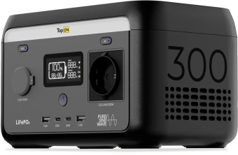 Электростанция портативная TopON Home TOP-H300 64000mAh 1.5A QC3.0/PD3.0 4xUSB черный/серый (103760) - купить недорого с доставкой в интернет-магазине
