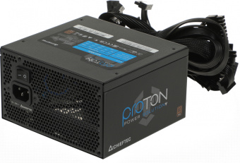 Блок питания Chieftec ATX 500W Proton BDF-500S 80+ bronze (20+4pin) APFC 120mm fan 6xSATA RTL - купить недорого с доставкой в интернет-магазине