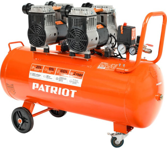 Компрессор поршневой Patriot WO 80-360 безмасляный 80л 2200Вт оранжевый - купить недорого с доставкой в интернет-магазине