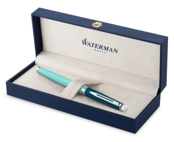Ручка роллер Waterman Hemisphere Colour Blocking (2190124) Green CT F черн. черн. подар.кор. - купить недорого с доставкой в интернет-магазине