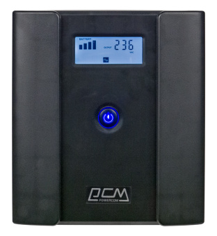 Источник бесперебойного питания Powercom Raptor RPT-1025AP LCD 615Вт 1025ВА черный - купить недорого с доставкой в интернет-магазине