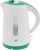 Чайник электрический Великие Реки Томь-1 1.7л. 1850Вт белый/зеленый корпус: пластик - купить недорого с доставкой в интернет-магазине