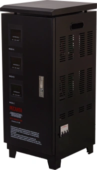 Стабилизатор напряжения Ресанта АСН-6000/3-ЭМ трехфазный черный (63/4/3) - купить недорого с доставкой в интернет-магазине