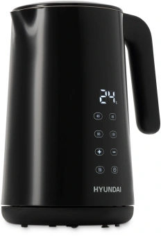 Чайник электрический Hyundai HYK-S4017 1.7л. 2200Вт черный корпус: металл - купить недорого с доставкой в интернет-магазине
