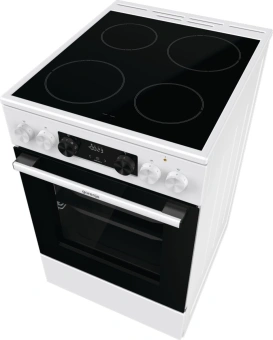 Плита Электрическая Gorenje GEC5C42WG белый стеклокерамика (без крышки) - купить недорого с доставкой в интернет-магазине
