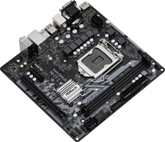 Материнская плата Asrock H510M-HVS R2.0 Soc-1200 Intel H510 2xDDR4 mATX AC`97 8ch(7.1) GbLAN+VGA+HDMI - купить недорого с доставкой в интернет-магазине
