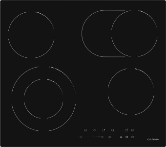 Варочная поверхность Darina 6Р Е 328 B черный - купить недорого с доставкой в интернет-магазине