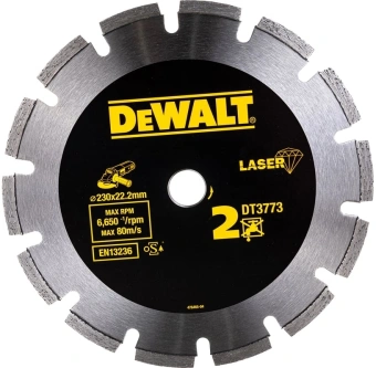 Диск алмазный по бет. DeWalt DT3773 (00000015138) d=230мм d(посад.)=22.2мм (угловые шлифмашины) - купить недорого с доставкой в интернет-магазине