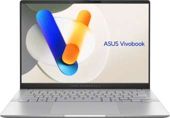 Ноутбук Asus VivoBook S14 OLED M5406WA-QD127 Ryzen AI 9 365 24Gb SSD1Tb AMD Radeon 880M 14" OLED WUXGA (1920x1200) noOS silver WiFi BT Cam (90NB14P1-M007L0) - купить недорого с доставкой в интернет-магазине