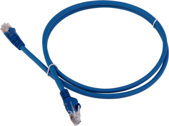 Патч-корд Lanmaster LAN-PC45/U6-5.0-BL UTP RJ-45 вил.-вилка RJ-45 кат.6 5м синий LSZH (уп.:1шт) - купить недорого с доставкой в интернет-магазине