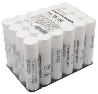 Клей-карандаш Buro Elementary 15гр ПВА - купить недорого с доставкой в интернет-магазине