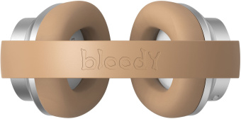 Наушники накладные A4Tech Bloody MH390 хаки беспроводные bluetooth оголовье (MH390 KHAKI) - купить недорого с доставкой в интернет-магазине