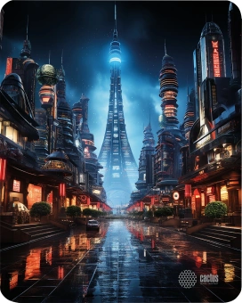 Коврик для мыши Cactus City рисунок 300x250x3мм (CS-MP-D05M) - цена, купить или заказать с доставкой в интернет-магазине Коврик для мыши Cactus City рисунок 300x250x3мм (CS-MP-D05M) - купить недорого с доставкой в интернет-магазине