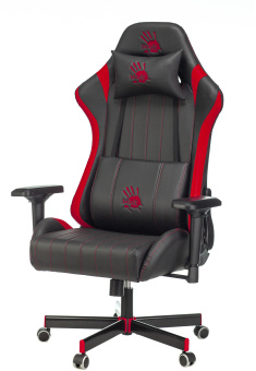 Кресло игровое A4Tech Bloody GC-990 черный/красный экокожа крестов. металл - купить недорого с доставкой в интернет-магазине