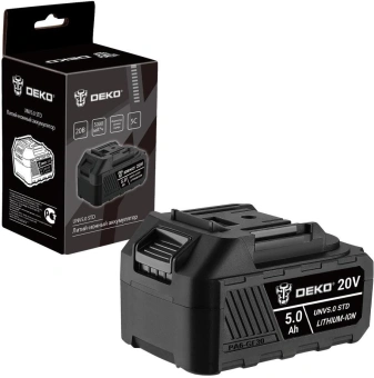 Батарея аккумуляторная Deko UNV5.0 STD 20В 5Ач Li-Ion (063-4495) - купить недорого с доставкой в интернет-магазине