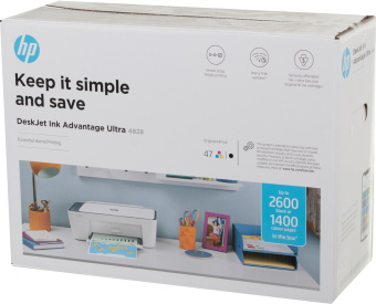 МФУ струйный HP DeskJet IA Ultra 4828 (25R76A) A4 WiFi USB белый/синий - купить недорого с доставкой в интернет-магазине