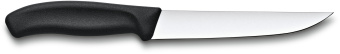 Нож кухонный Victorinox Swiss Classic (6.8103.15B) стальной разделочный лезв.150мм прямая заточка черный блистер - купить недорого с доставкой в интернет-магазине