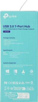 Разветвитель USB 3.0 TP-Link UH700 7порт. черный - купить недорого с доставкой в интернет-магазине