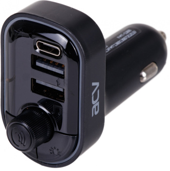 Автомобильный FM-модулятор ACV FMT-128B черный MicroSD BT USB (38762) - купить недорого с доставкой в интернет-магазине