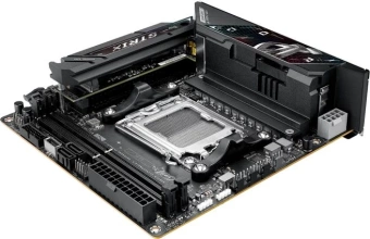 Материнская плата Asus ROG STRIX B850-I GAMING WIFI Socket AM5 AMD B850 2xDDR5 mini-ITX AC`97 8ch(7.1) 2.5Gg RAID+HDMI - купить недорого с доставкой в интернет-магазине