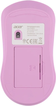 Мышь Acer OMR501 фиолетовый оптическая 1600dpi silent беспров. USB 4but (ZL.MCE11.017) - купить недорого с доставкой в интернет-магазине
