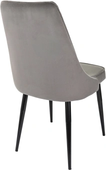 Стул для дома Бюрократ CH-K4 т.серый Holland 18 металл черный на ножках (CH-K4_1/HL18) - купить недорого с доставкой в интернет-магазине