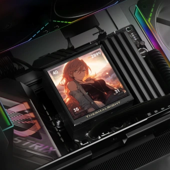 Система водяного охлаждения Thermalright Peerless Vision 360 Soc-AM5/AM4/1200/1700/1851 черный 4-pin 28.1dB Al LCD Ret (P-VISION-360-BL-ARGB) - купить недорого с доставкой в интернет-магазине