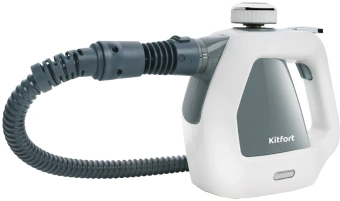 Пароочиститель ручной Kitfort КТ-918-2 1000Вт серый/белый - купить недорого с доставкой в интернет-магазине