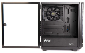 Корпус Hiper DCB черный без БП ATX 5x120mm 5x140mm 1xUSB2.0 1xUSB3.0 audio bott PSU - купить недорого с доставкой в интернет-магазине