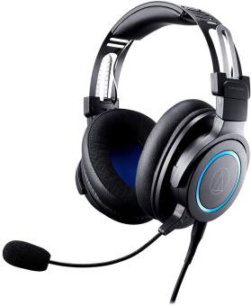 Наушники с микрофоном Audio-Technica ATH-G1 черный/синий 2м мониторные оголовье (80000808) - купить недорого с доставкой в интернет-магазине