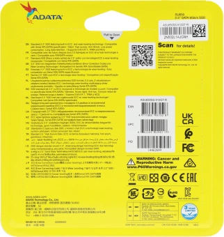 Накопитель SSD A-Data SATA-III 512GB ASU650SS-512GT-R Ultimate SU650 2.5" - купить недорого с доставкой в интернет-магазине