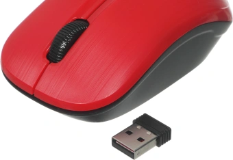 Мышь Оклик 525MW черный/красный оптическая 1000dpi беспров. USB для ноутбука 3but (1090720) - купить недорого с доставкой в интернет-магазине