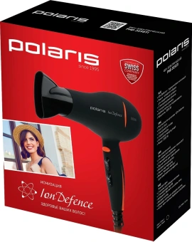 Фен Polaris PHD 2038Ti 2000Вт черный - купить недорого с доставкой в интернет-магазине