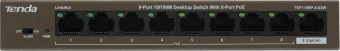 Коммутатор Tenda TEF1109P-8-63W 9x100Мбит/с 8PoE 58W неуправляемый - купить недорого с доставкой в интернет-магазине