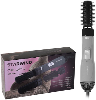 Фен-щетка Starwind SHB 6050 800Вт серый/черный - цена, купить или заказать с доставкой в интернет-магазине Фен-щетка Starwind SHB 6050 800Вт серый/черный - купить недорого с доставкой в интернет-магазине